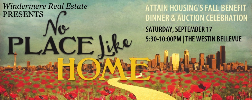 Attain Housing Fall Benefit, September 17, 5:30PM, The Westin Bellevue